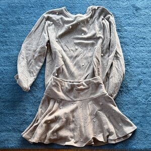 Zara Gray Kids Matching Set with Floral Details